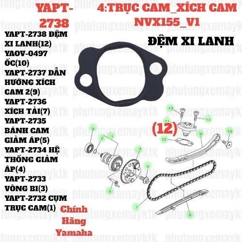 [NVX155_V1][4:TRỤC CAM_XÍCH CAM] YAPT-2738 ĐỆM XI LANH NVX155_V1 (12)