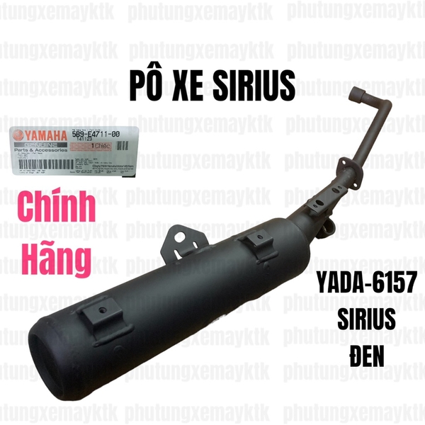 [Chính hãng Yamaha]YADA-6157-Sirius-Pô xe(Ko có pát pô)