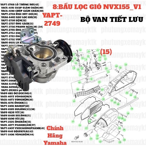 [NVX155_V1][8:BẦU LỌC GIÓ] YAPT-2749 BỘ VAN TIẾT LUU NVX155_V1 (15)
