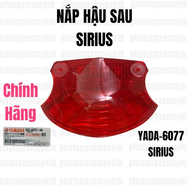 [Chính hãng Yamaha]YADA-6077-Nắp hậu sau-Sirius đỏ