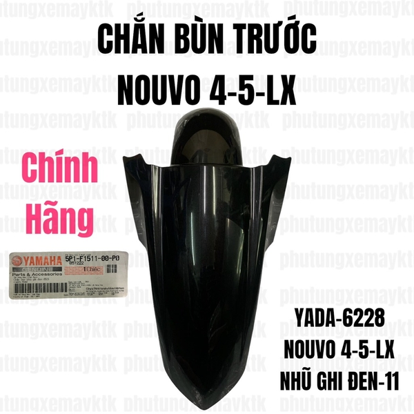 [Chính Hãng Yamaha]YADA-6228-Chắn bùn trước Nouvo 4-5-LX(Nhũ ghi đen)-11 Phụ tùng phụ kiện xe máy