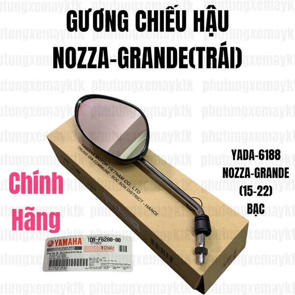 [Chính hãng Yamaha]YADA-6188-Nozza-Grande(15-22) Gương chiếu hậu(Trái bạc) Phụ tùng phụ kiện xe máy