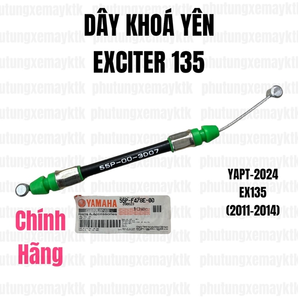 [Chính hãng Yamaha]YAPT-2024-Dây khoá yên-EX135(11-14)