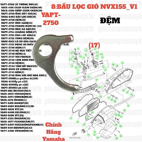 [NVX155_V1][8:BẦU LỌC GIÓ] YAPT-2750 ĐỆM NVX155_V1 (17)