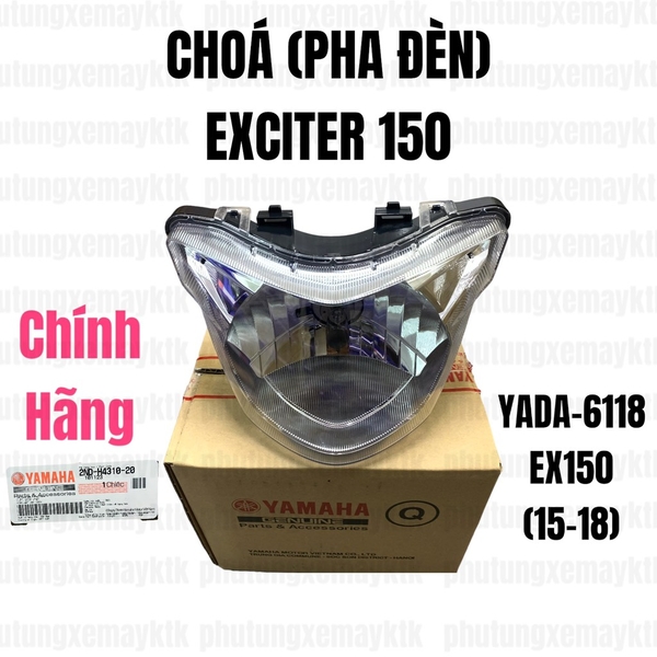YADA-6118-EX150(15-18) Choá pha đèn(Có bóng đèn)-[Yamaha]