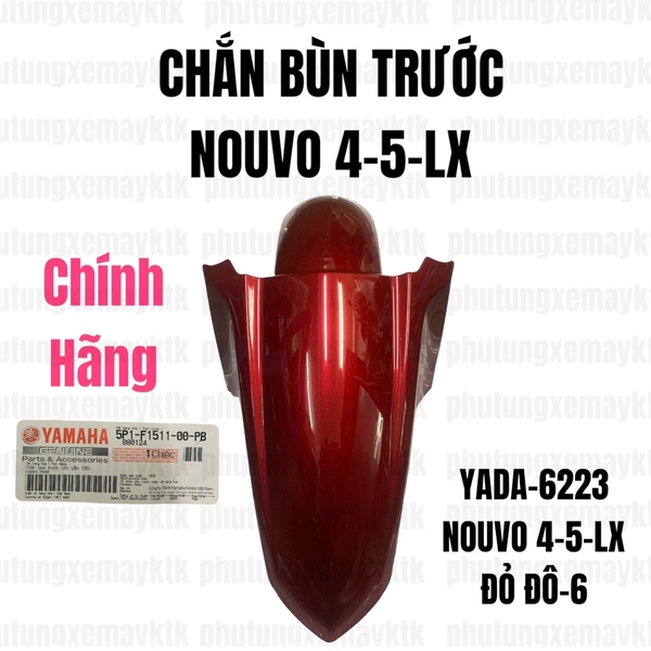 [Chính Hãng Yamaha]YADA-6223-Chắn bùn trước Nouvo 4-5-LX(Đỏ đô)-6 Phụ tùng phụ kiện xe máy