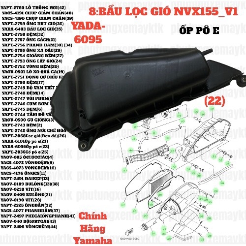 [NVX155_V1][8:BẦU LỌC GIÓ] YADA-6095-NVX155_V1-Ốp pô e-[Yamaha] (22)
