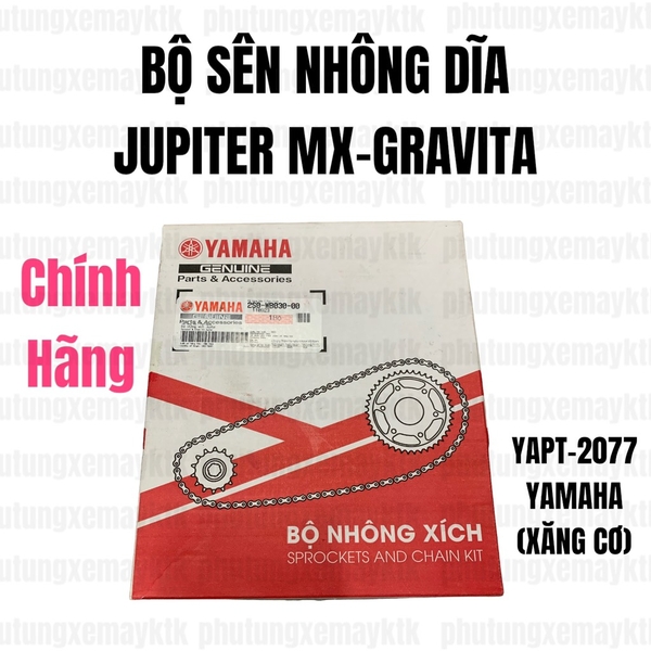 YAPT-2077-Jupiter MX-Gravita xăng cơ-Bộ sên nhông dĩa-[Yamaha]
