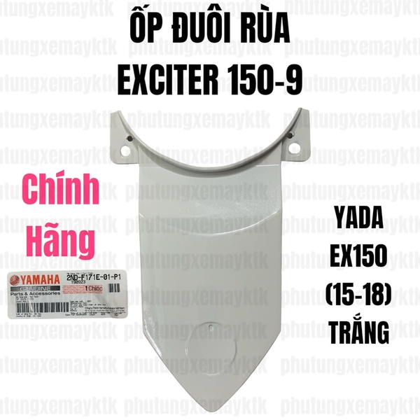 [Chính hãng Yamaha]YADA-EX150(15-18)-Trắng -9 Ốp đuôi rùa
