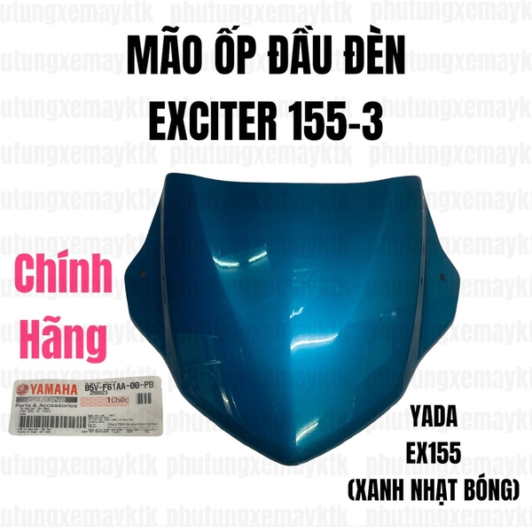 YADA-6475 EX155-3 Mão ốp đầu đèn(Xanh nhạt bóng) Phụ tùng phụ kiện xe máy-[Yamaha]