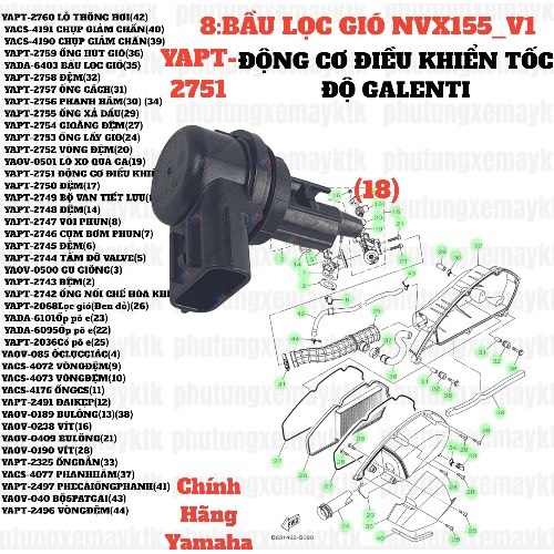 [NVX155_V1][8:BẦU LỌC GIÓ] YAPT-2751 ĐỘNG CƠ ĐIỀU KHIỂN TỐC ĐỘ GALENTI NVX155_V1 (18)
