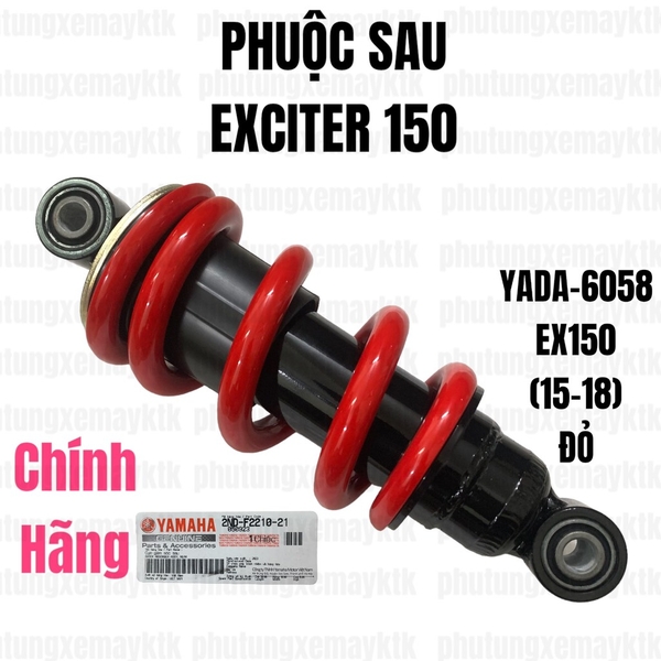 [Chính hãng Yamaha]YADA-6058-Phuộc sau-EX150(15-18) Đỏ