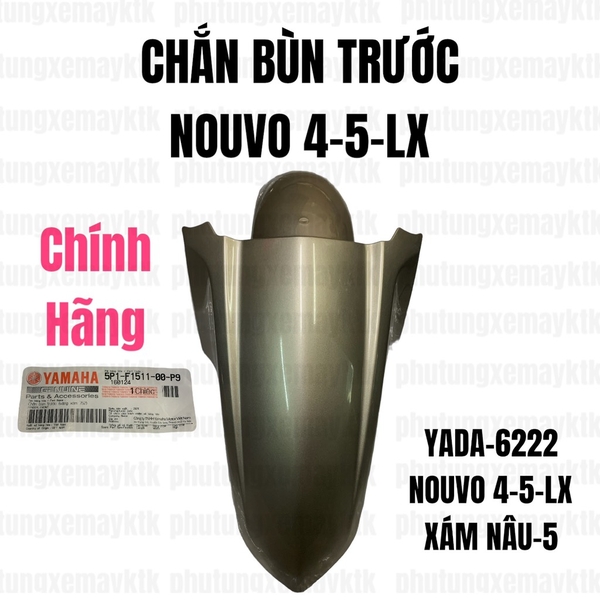 [Chính Hãng Yamaha]YADA-6222-Chắn bùn trước Nouvo 4-5-LX(Xám nâu)-5 Phụ tùng phụ kiên xe máy