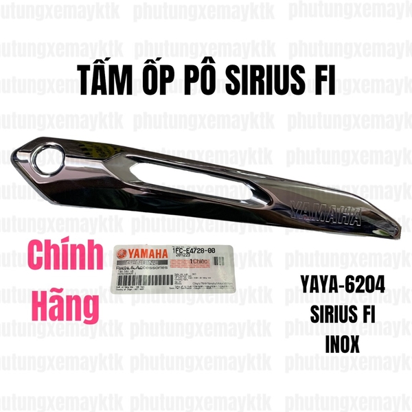 [Chính Hãng Yamaha]YADA-6204-Sirius Fi-Tấm ốp pô inox CPCH