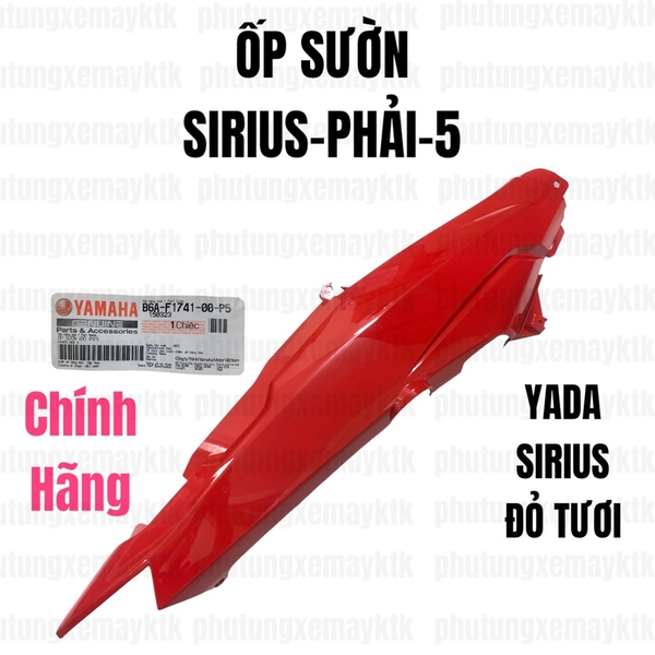 YADA-SIRIUS(06-22)-ĐỎ TƯƠI-5 Ốp sườn-Phải XÀI PHA ĐÈN 3S4-[Yamaha]