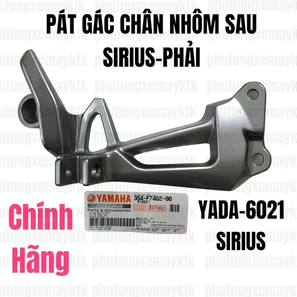 [Chính hãng Yamaha]YADA-6021-PHẢI Pát gác chân sau SIRIUS