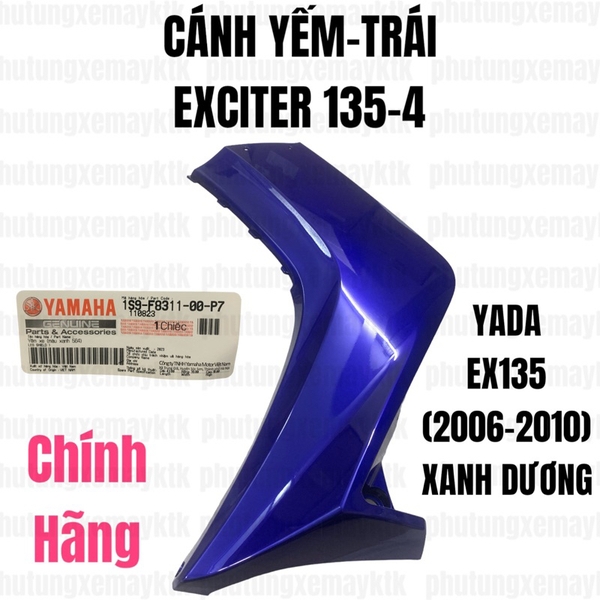 YADA-EX10(06-10)-XANH DƯƠNG-4 Cánh yếm-TRÁI-[Yamaha]