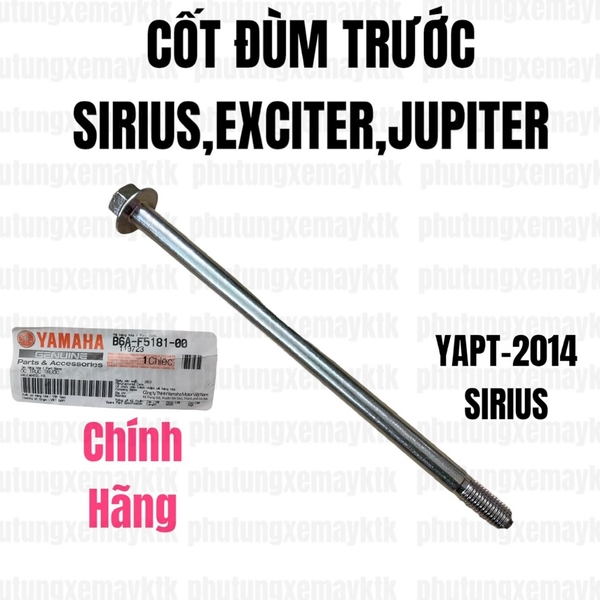 [27:BÁNH TRƯỚC] YAPT-2014 Cốt đùm trước-SIRIUS,EXCITER,JUPITER(sài chung mã 5C6F5181000) (8)-[Yamaha]