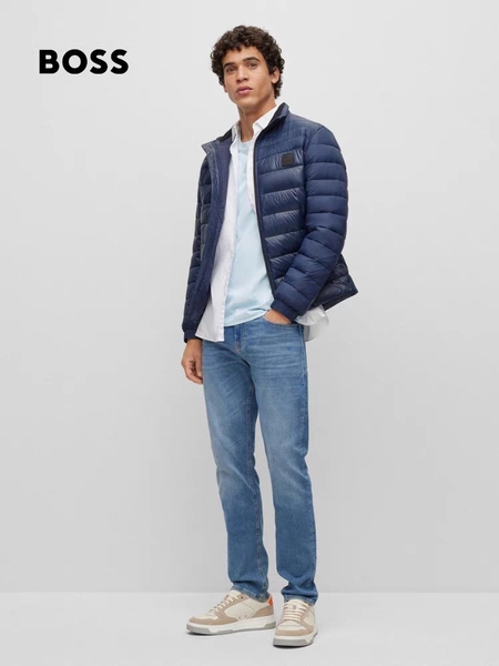 Giày Hugo Boss trắng viền nâu Metis Casual
