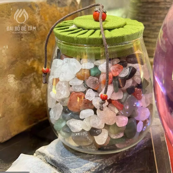 Đá thạch anh ngũ sắc tự nhiên năng lượng dương mạnh mẽ