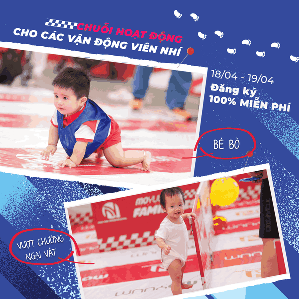 Tiny Steps - Siêu hội cho bé lớn nhất tháng 4 đã sẵn sàng!