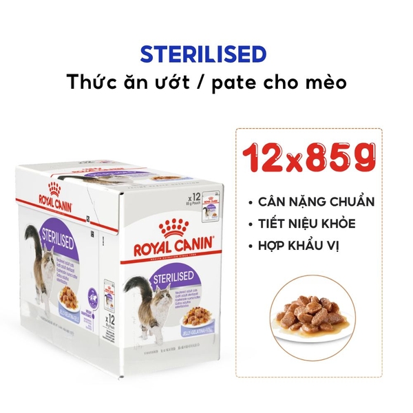 Pate Cho Mèo Triệt Sản Royal Canin Indoor Sterilised