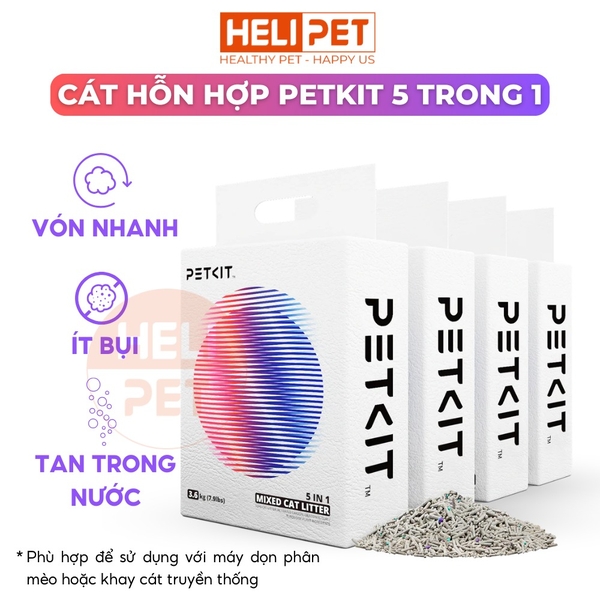 Cát hỗn hợp PETKIT - Xả được trong bồn cầu