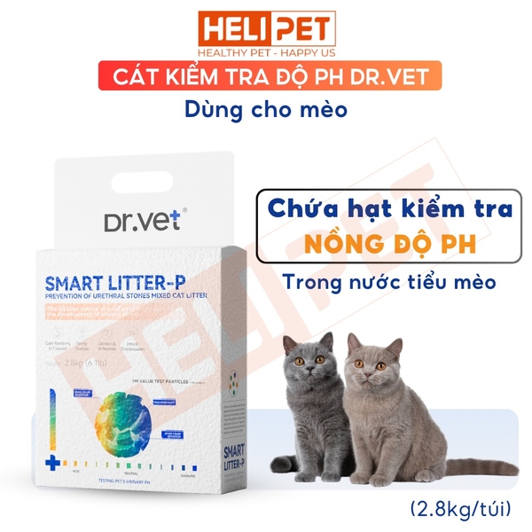 Cát kiểm tra độ pH trong nước tiểu mèo Dr.VET