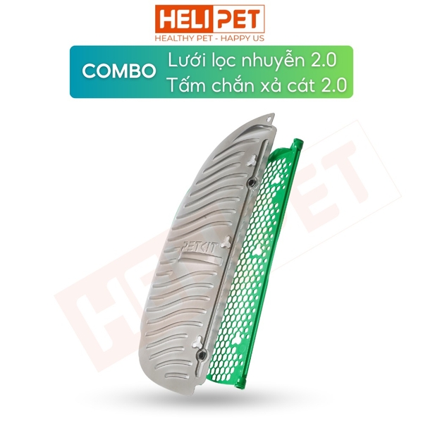 Combo lưới lọc cát hạt nhuyễn 2.0 + tấm chắn xả cát Petkit 2.0