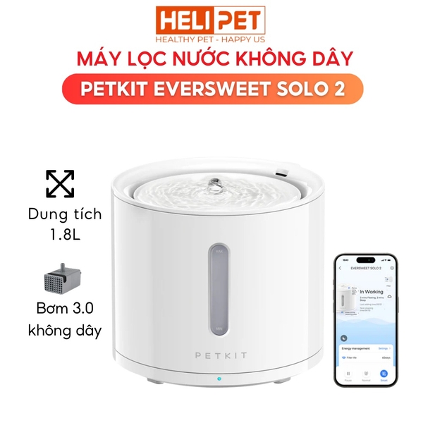 Máy lọc nước PETKIT Eversweet SOLO 2 - Bơm không dây