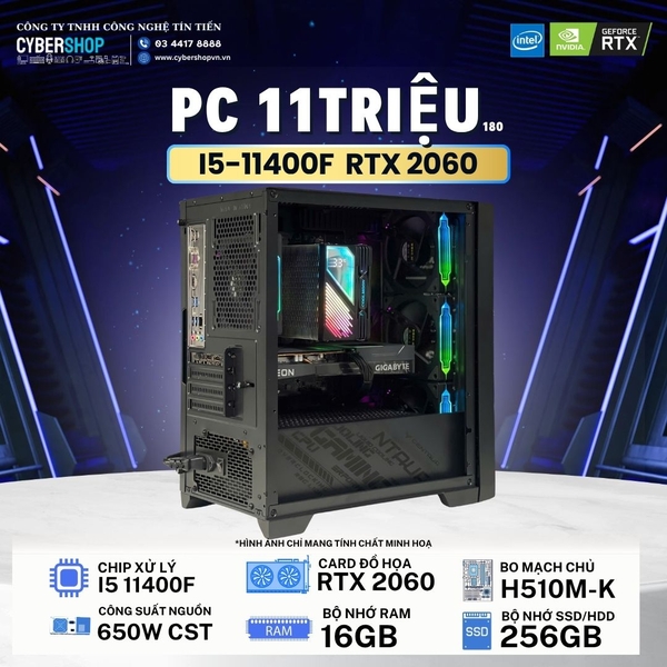 PC CBS Intel I5-11400F / VGA RTX 2060 6GB