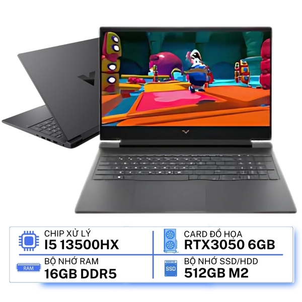 Laptop HP Victus 16-r0378TX - AY8Z4PA (i5-13500HX/ GeForce RTX™ 3050/ 16GB/ 512GB/ Windows 11)