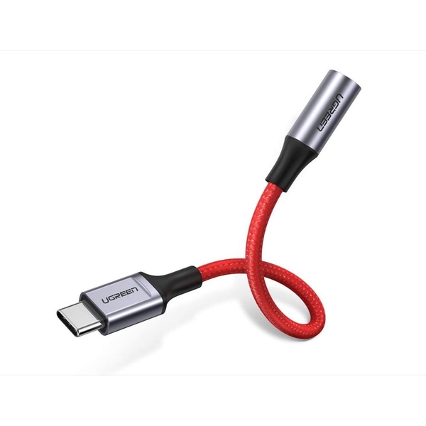 Cáp chuyển đổi USB Type C sang 3.5mm dây Đỏ (AV161) Ugreen 70859