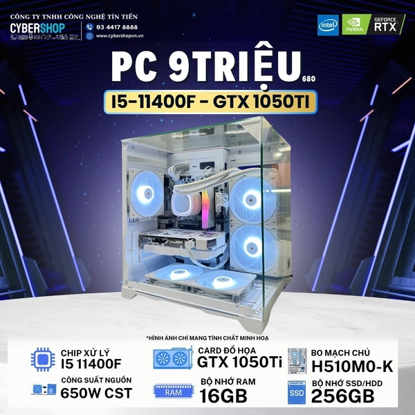 PC CBS Intel I5-11400F / VGA GTX 1050Ti 4Gb