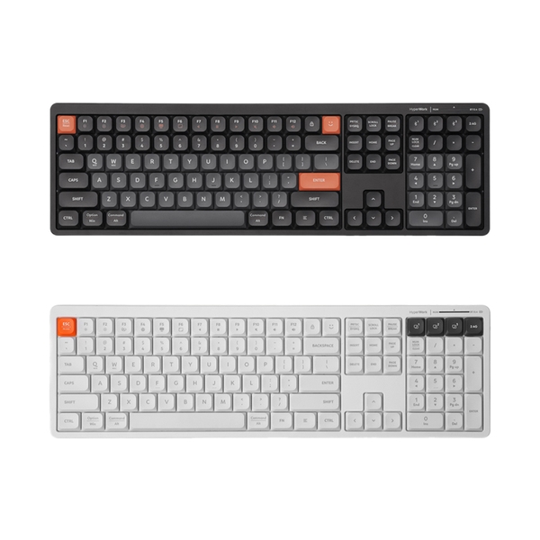 Bàn phím không dây HyperWork SilentKey | TS01 (ĐEN/TRẮNG)