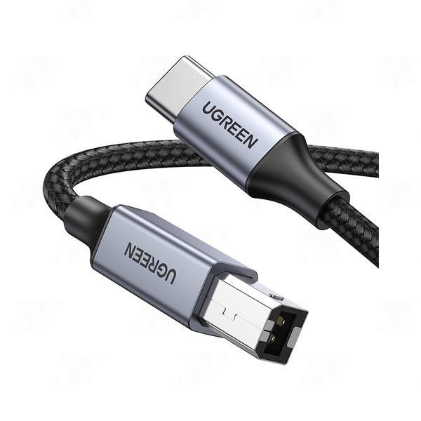 Cáp USB in từ USB Type C sang USB Type B dài 2M bọc dù (US370) Ugreen 80807