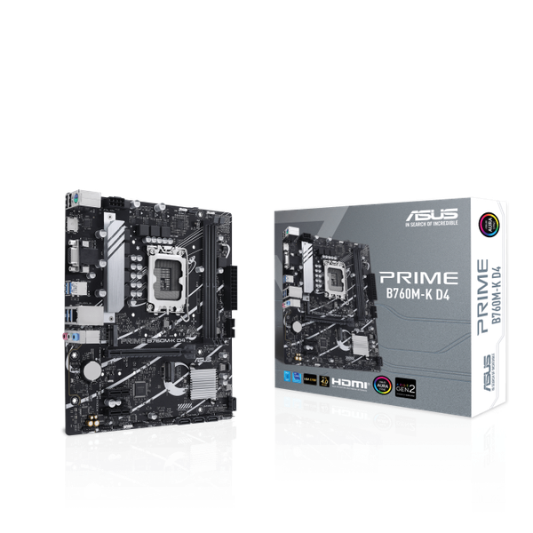 Mainboard ASUS Prime B760M-K D4 (Chipset Intel B760, Socket LGA 1700, 2x DDR4 64GB, mATX)