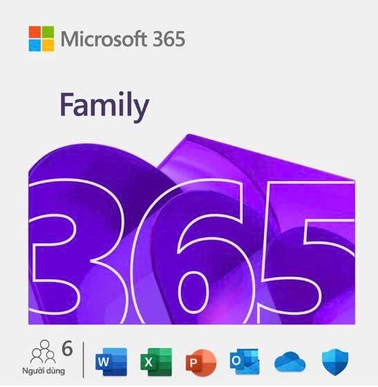 Phần mềm Office Microsoft 365 Family AllLng Sub PK Lic 1YR Online APAC EM C2R NR (6User ~ 30 thiết bị)_ESD