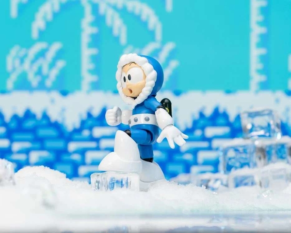 Jada Mega Man Action Figure Ice Man 15,2 Cm - Scala 1:12, Giocattolo Da Collezione Per Bambini E Adulti, Licenza Capcom