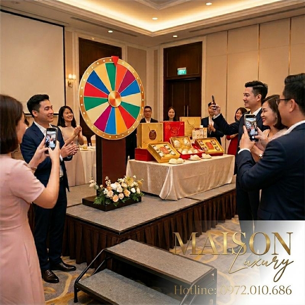 Cách tổ chức quay số may mắn với giải thưởng set quà yến VIP