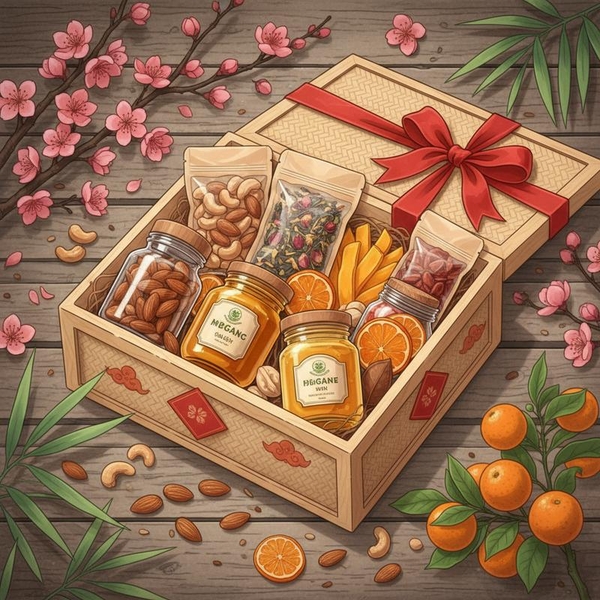 Gợi Ý Hộp Quà Tết Hữu Cơ Giá Dưới 500k: Chuẩn Chất, Trao Tặng Yêu Thương