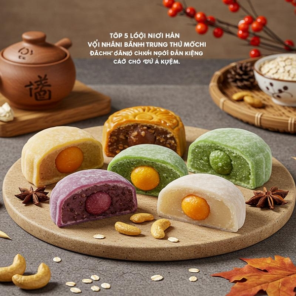Top 5 Loại Nhân Bánh Trung Thu Mochi Dành Cho Người Ăn Kiêng