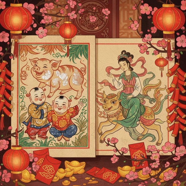 Họa sĩ Việt Nam và Tranh Tết: Vẻ Đẹp Bất Hủ Từ Làng Đông Hồ & Hàng Trống