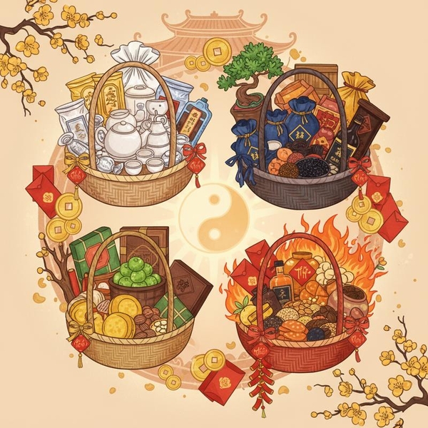 Màu Sắc Giỏ Quà Tết Theo Mệnh: Rước Tài Lộc, Gửi Lời Chúc Sang