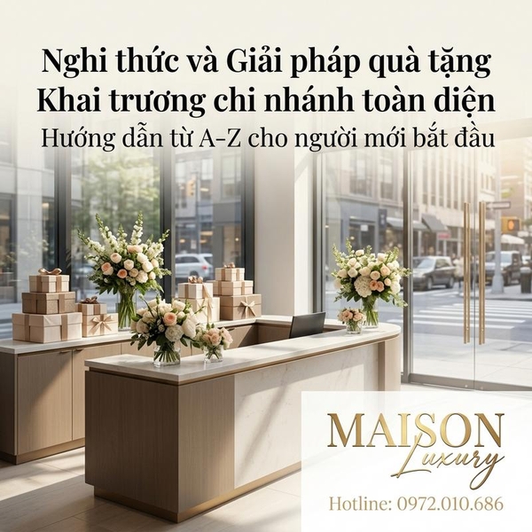 Nghi thức và Giải pháp quà tặng Khai trương chi nhánh toàn diện