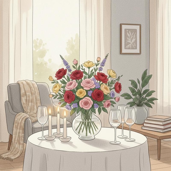 Hoa Chưng Bàn Tiệc & Nội Thất Cho Không Gian Nhỏ: Nghệ Thuật Sắp Đặt Chuyên Nghiệp Dành Cho Người Mới