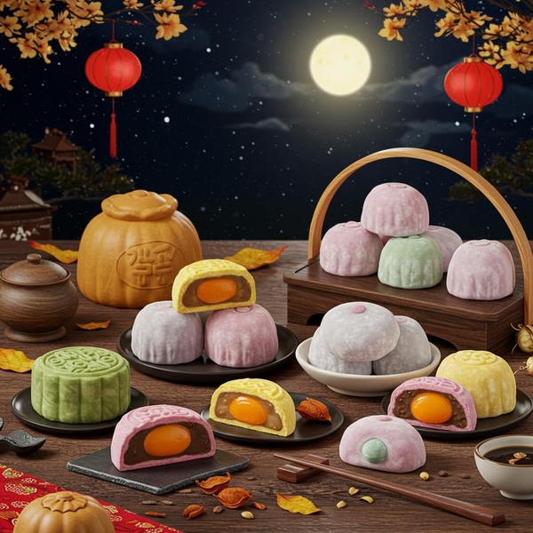 Bánh Trung Thu Mochi Đài Loan và Nhật Bản: Khác Biệt Độc Đáo
