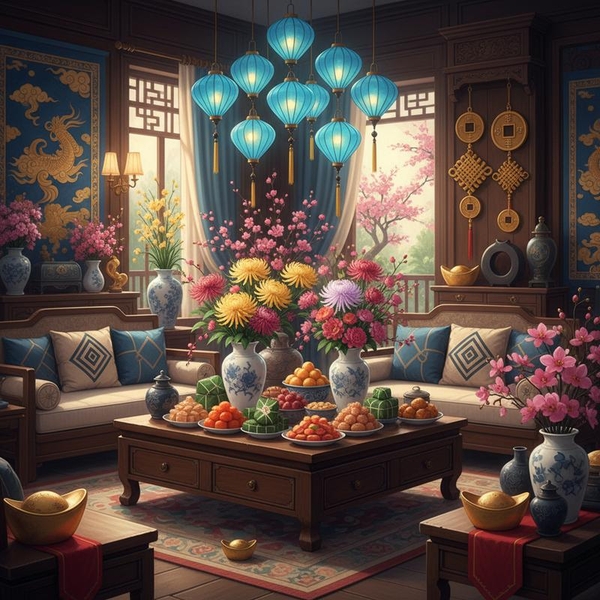 Chi Tiết 5 Màu Sắc Trang Trí Tết Cho Người Tuổi Tý Năm 2026