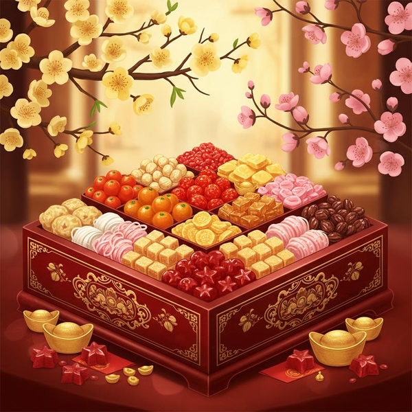 Danh Sách Bánh Kẹo Tết Màu Sắc May Mắn Cho Người Tuổi Hợi