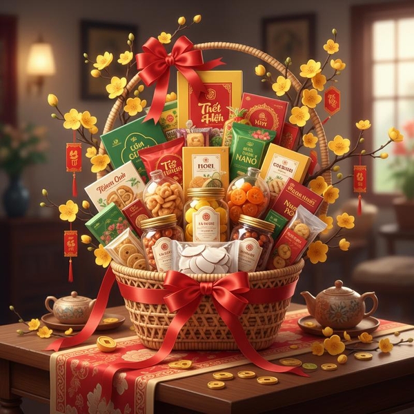 Hướng Dẫn Tự Làm Giỏ Quà Tết Truyền Thống tại Nhà